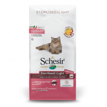 Schesir Cat Dry Sterilized and Light Prosciutto - 10 Kg Croccantini per gatti