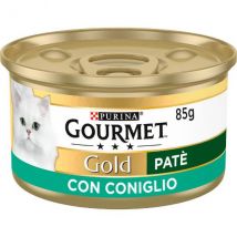 Purina Gourmet Gold Patè Umido Gatto 85 gr - Coniglio Confezione da 24 pezzi Cibo umido per gatti