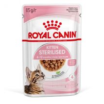 Royal Canin Kitten Sterilised 85 gr - in Salsa Confezione da 12 pezzi Cibo umido per gatti