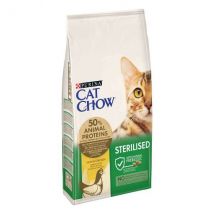 Purina Cat Chow Sterilised ricco di Pollo - 10 kg Croccantini per gatti
