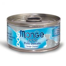 Monge Dog Adult Pezzetti Gluten Free 95 gr - Pollo Delicato - Confezione da 6 pezzi - Cibo Umido per Cani - 1° ORDINE? scegli tra BZR5 / BZR20 + 200 pt fedeltà