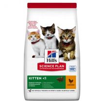 Hill's Science Plan Kitten Alimento per gattini con Pollo - 1,5 kg - Croccantini per gatti - 1° ORDINE? scegli lo sconto BZR5 / BZR20 + 200 punti fedeltà