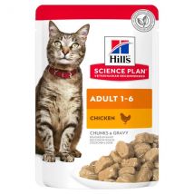 Hill's Science Plan Adult Alimento per Gatti 85 gr - con Pollo Confezione da 12 pezzi Cibo umido per gatti