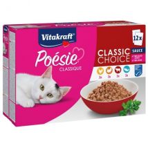 Vitakraft Multipack Poèsie Classique Gatto - Sauge - Classic Choice Cibo umido per gatti