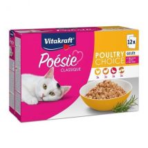 Vitakraft Multipack Poèsie Classique Gatto - Gelée - Poultry Choice Cibo umido per gatti