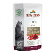 Almo Nature HFC Jelly Adult 55 gr - Tonno e Aragosta Confezione da 24 pezzi Cibo umido per gatti