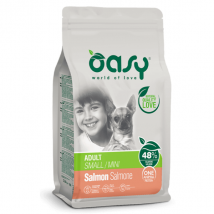 Oasy Monoproteico Adult Mini Salmone - 2,5 kg - Crocchette Monoproteiche Cane - 1° ORDINE? scegli lo sconto BZR5 / BZR20 + 200 punti fedeltà