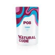 Natural Code Adult Buste in Acqua di Cottura 70 gr - P08 - Tonno - Confezione da 24 pezzi - Cibo umido per gatti - 1° ORDINE? scegli lo sconto BZR5 / BZR20 + 200 punti fedeltà