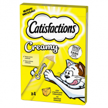 Catisfaction Dreamies Creamy snack per gatti 4x10 gr - Formaggio - 1° ORDINE? scegli tra BZR5 / BZR20 + 200 pt fedeltà