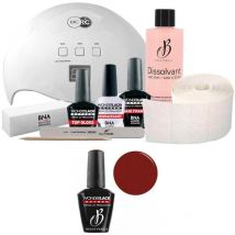 Pack Beauty Nails + Lampe 48 watts Wonderlack Beautynails Indi Red 132