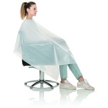 20 peignoirs / capes coiffure extra larges jetables 110*130cm