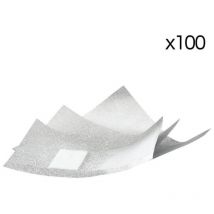 100 feuillettes aluminium pour dépose semi-permanent Sibel