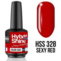 Mini vernis semi-permanent Hybrid Shine n°328 Sexy Red Mollon Pro 8ML