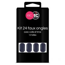 Boîte de 24 tips faux-ongles Deep Cobalt Beauty Coiffure