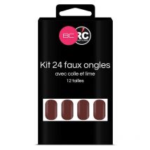 Boîte de 24 tips faux-ongles Tawny Port Beauty Coiffure