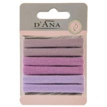 6 élastiques violets