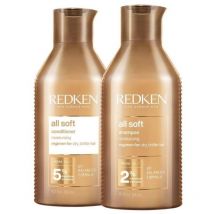 Duo hydratant cheveux secs All Soft Redken 2x300ML