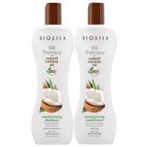 Cure Shampooing + Conditionneur Silk Therapy Coconut Oil Biosilk