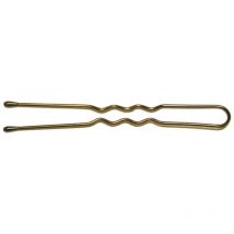 50 épingles ondulées perlées bronze 4.5cm