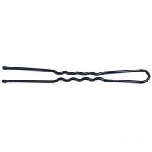 Boite 500g épingles ondulées perlées noires 7cm