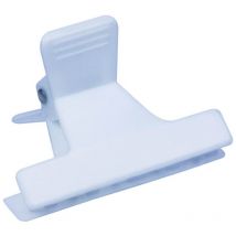 12 pinces croco blanche eco 6cm