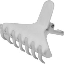 12 pinces extra croco blanches miami 8cm
