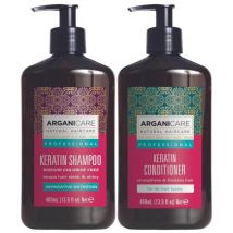 Duo Shampooing + Conditionner Kératine Arganicare 400 ml