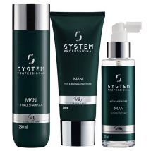 Routine antipelliculaire et fortifiante Man System Professional