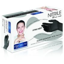 Boite de 100 gants nitrile noirs M