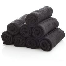 Serviettes Coiffure antitaches noires x12