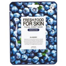 Masque en tissu à la myrtille énergisant Fresh food Farm Skin