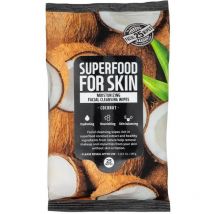Lingettes nettoyantes revitalisantes à la coco Superfood Farm Skin