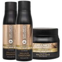 Trio shampooing, masque & conditionneur Wellplex Wellness
