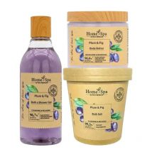 Coffret 3 pièces bain et douche prune & figue Bodymania