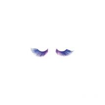 Faux Cils Crazy Plume Flamme Bleu X2 Avec Colle Shophair