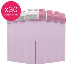 Pack 30 cartouches cire à épiler 100ML roses Sibel