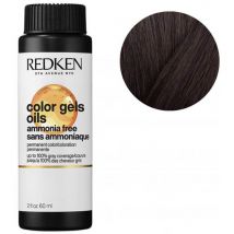 Coloration sans ammoniaque 4ABn dark roast Color Gels Oils Redken 60ML