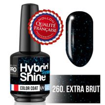 Mini vernis semi permanent Hybrid Shine Mollon Pro 260 extra brut 8ML