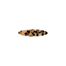 Barrette à cheveux ovale brune Stella Green 9cm