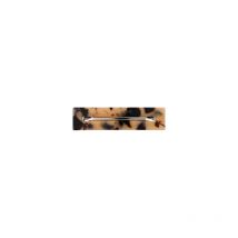 Barrette à cheveux rectangle brune Stella Green 8cm