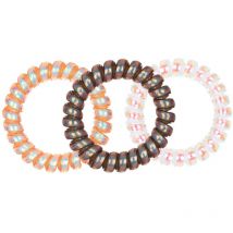 3 élastiques ressorts Stella Green marrons violets oranges