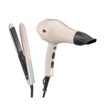 Duo Sèche-cheveux Dreox et Lisseur Neoneox Gris Froid Sibel
