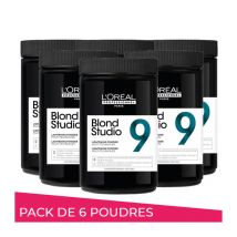 Pack de 6 poudres éclaircissantes 9 tons Blond Studio L'Oréal Professionnel