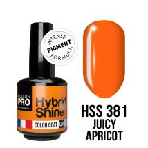 Vernis semi-permanent Hybrid Shine 8ml n°381 Juicy Apricot Mollon