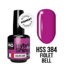 Vernis semi-permanent Hybrid Shine 8ml n°384 Violet Bell Mollon