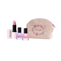 Ensemble de maquillage trousse Rouge à lèvres et 2 vernis Rosajou