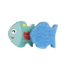 Éponge de Bain infusée Enfant Poisson Sponge Animal Spongellé 70 g