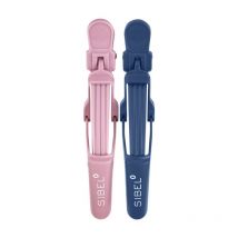 Pinces croco 2x9cm + 2x11cm rose et bleu x4pcs