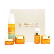Coffret coup d'éclat à la vitamine C Arganicare 5 soins