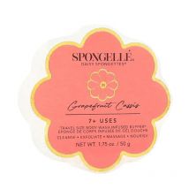 Mini éponge infusée Spongette voyage pamplemousse cassis (7+ utilisations) Spongellé 50g